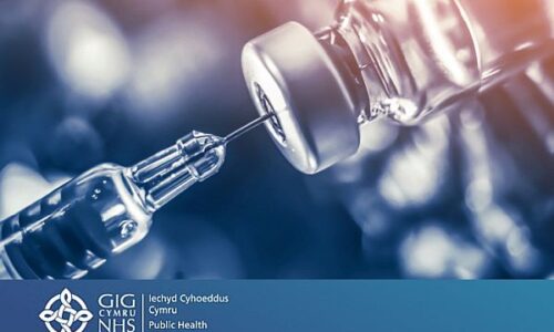 vaccination syringe and phial